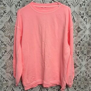 Aerie Pink/Coral Crewneck Sweatshirt